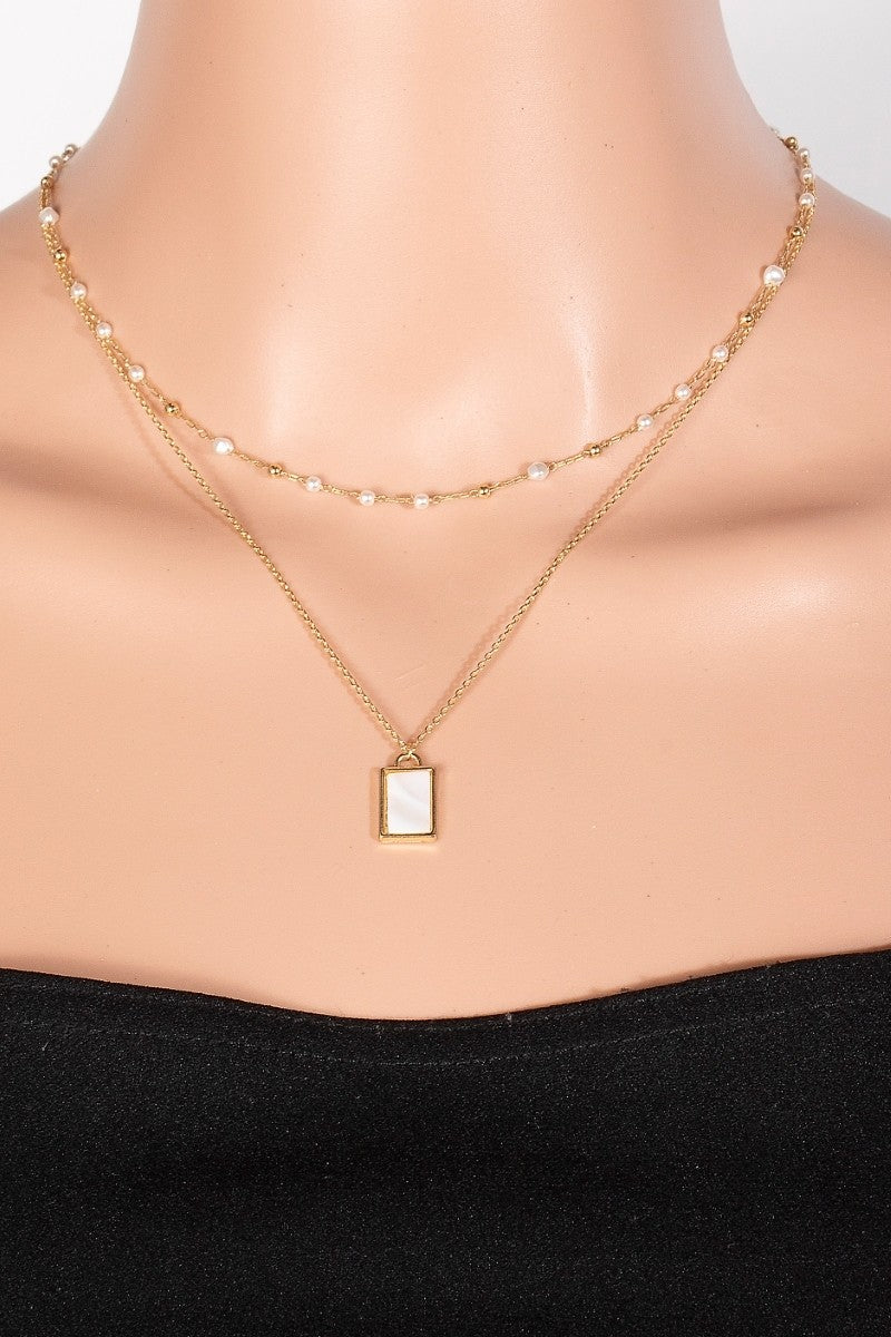 Perla Double Layered Necklace