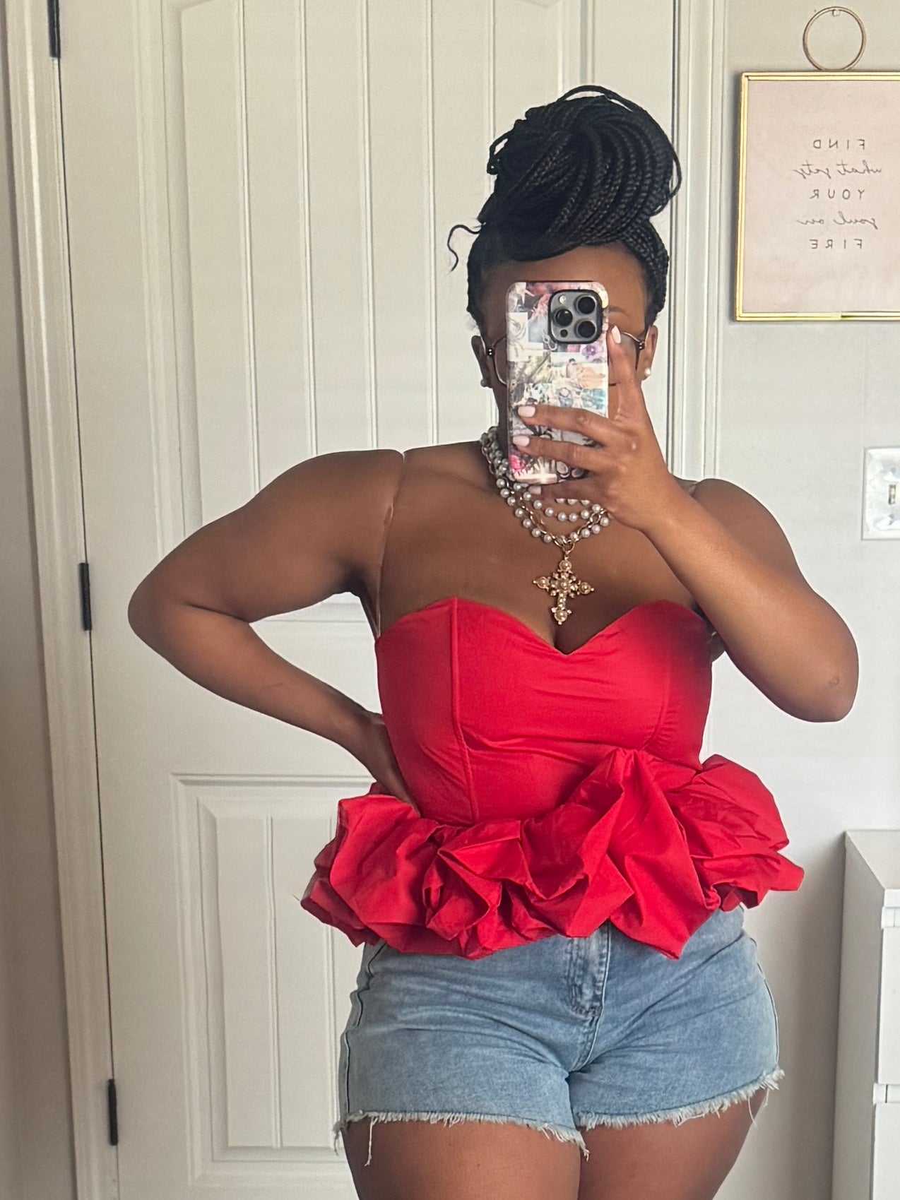 The Sweetheart Peplum Top