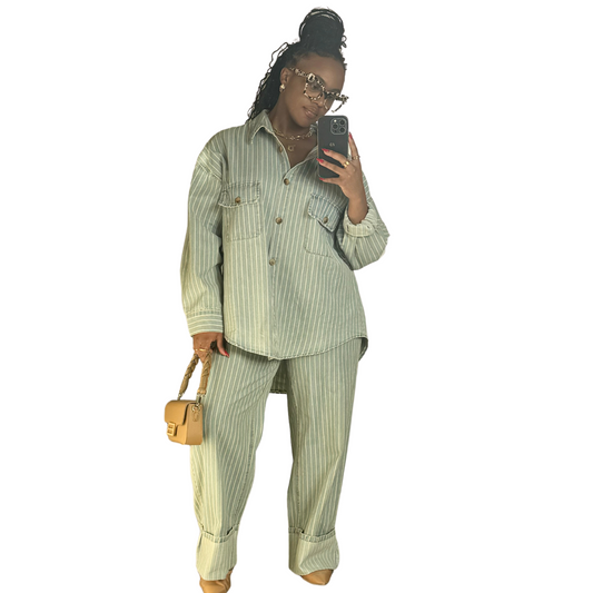 Stripe Me Shacket
